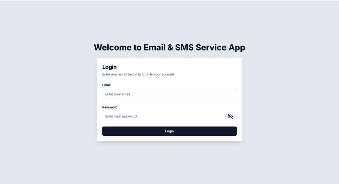Email & SMS Automation Panel